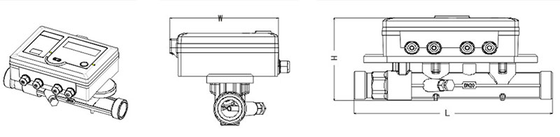 Ultrasonic Heat Meter, 250 Series (Brass, Threaded Type)