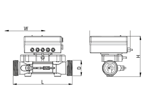 Ultrasonic Split Heat Meter, 221 Series (Cast Iron, Flange Type)